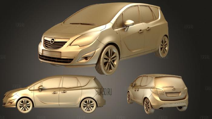 Opel Meriva 2011 stl model for CNC